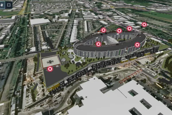 Evercam’s 4D View allows users to easily switch between real-time footage and BIM models for better project collaboration. | Evercam’s new 4D View, powered by iTwin, improves collaboration with easier access to real-time videos and project design data